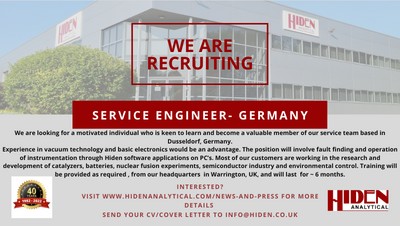 We are recruiting! – Service Engineer – Germany