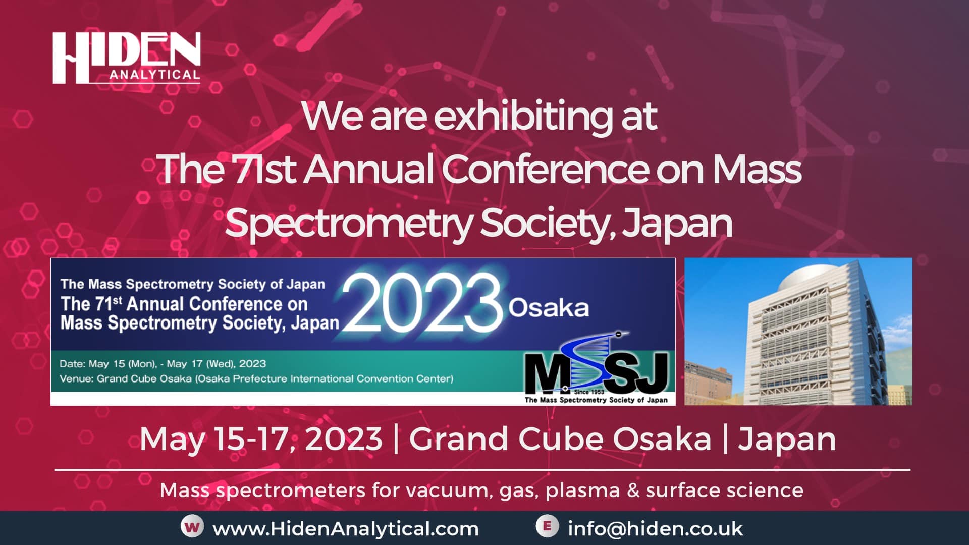 71st Annual Conference on Mass Spectrometry Society MSSJ