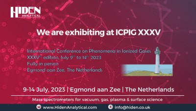 Hiden Analytical Exhibiting at ICPIG XXXV