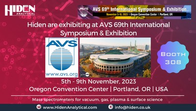 Hiden Analytical Exhibiting at 69th AVS