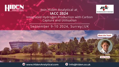 Hiden Analytical will be at IACC 2024