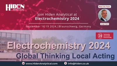 Jürgen Bach to Represent Hiden Analytical Europe at Electrochemistry 2024