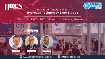 Join Hiden Analytical Europe at Hydrogen Tech Expo Europe 2024