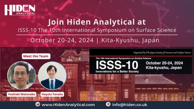 Hiden Analytical will be at the ISSS-10, Japan