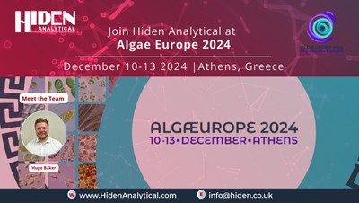 Hiden Analytical to Exhibit at Algae Europe 2024