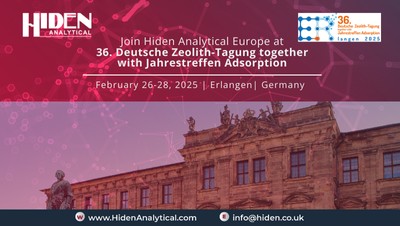 Join Hiden Analytical Europe at the 36th German Zeolite Conference (DZT)