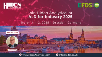 Hiden Analytical Europe Exhibiting at ALD for Industry 2025 – Meet Us in Dresden!