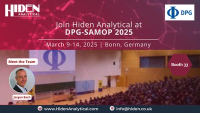 Meet Hiden Analytical Europe at DPG Spring Meeting 2025 in Bonn!