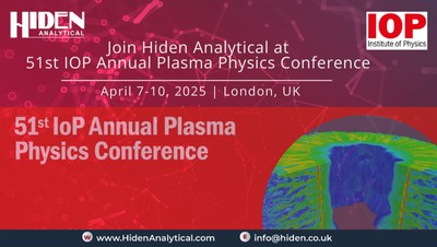Hiden Analytical at the 51st IOP Plasma Physics Conference!