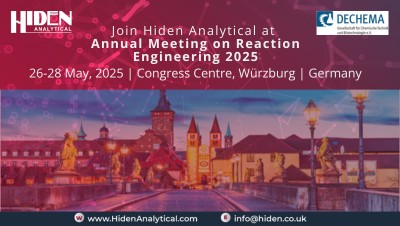 Hiden Analytical Europe to Exhibit at the Annual Meeting on Reaction Engineering 2025