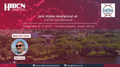 Hiden Analytical to Exhibit at CATSA Conference 2025 – Utilising Catalysis to Solve the United Nations’ Sustainable Development Goals