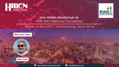 Hiden Analytical to Exhibit at 45th SACI National Convention 2025 – “Chemistry: A Window for Change”
