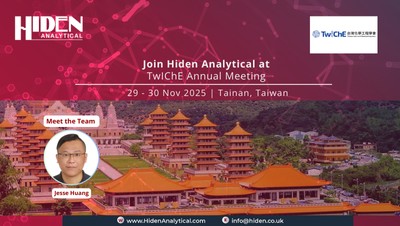 Hiden Analytical to Exhibit at TwIChE Annual Meeting 2025 – Smart Chemicals, Net Zero Sustainability