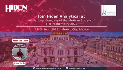 Hiden Analytical is Proud to Participate in the XL National Congress of the Mexican Society of Electrochemistry 2025
