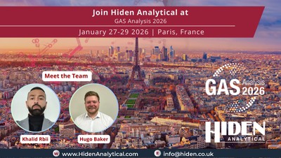 GAS Analysis 2026 Paris: Talk Gas Metrology with Hiden Analytical