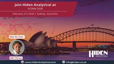 Hiden Analytical to Attend ICONN 2026