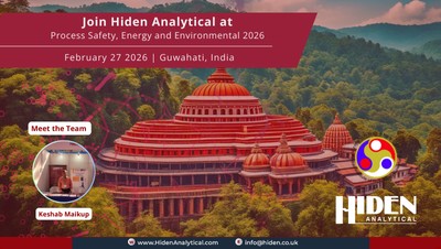 Hiden Analytical to Attend Process Safety, Energy and Environment 2026