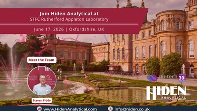 Hiden Analytical to Attend STFC Rutherford Appleton Laboratory