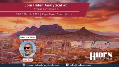 Hiden Analytical to Attend Syngas Convention 5 – Fuels and Chemicals from Synthesis Gas: State of the Art