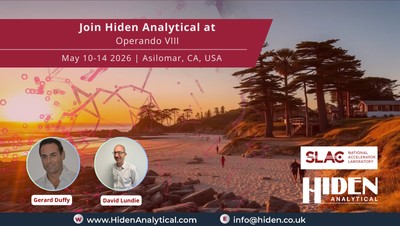 Hiden Analytical to Attend Operando VIII 2026
