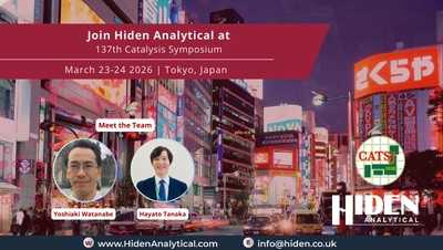 Hiden Analytical to Attend 137th Catalysis Symposium