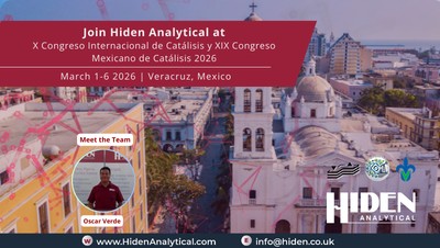 Hiden Analytical is Attending the X International Congress of Catalysis and XIX Mexican Congress of Catalysis 2026
