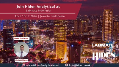 Hiden Analytical to Attend Labmate Indonesia 2026